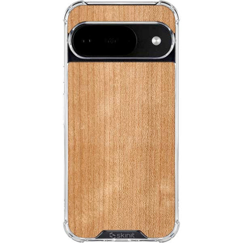 Natural Wood Google Pixel 10 Clear Case